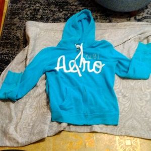 4/$20 Like new Aeropostale teal zip up hoody-XL
